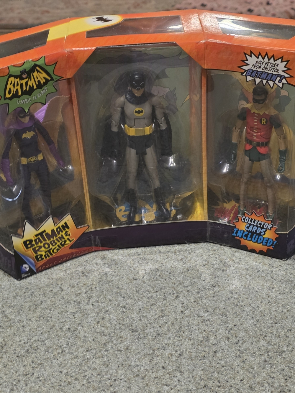 Mattel Batman Classic TV Series 3-Pack featuring Batman, Robin, and Batgirl